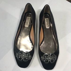 Badgley Mischka flats with rhinestone